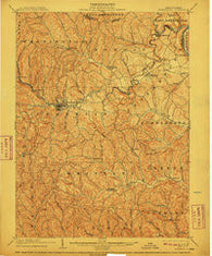 Waynesburg Pennsylvania Historical topographic map, 1:62500 scale, 15 X 15 Minute, Year 1904