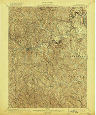 Waynesburg Pennsylvania Historical topographic map, 1:62500 scale, 15 X 15 Minute, Year 1904
