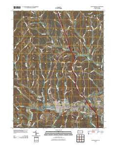 Waynesburg Pennsylvania Historical topographic map, 1:24000 scale, 7.5 X 7.5 Minute, Year 2010