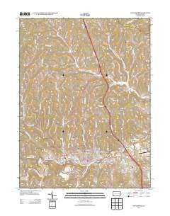 Waynesburg Pennsylvania Historical topographic map, 1:24000 scale, 7.5 X 7.5 Minute, Year 2013