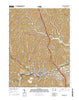 Waynesburg Pennsylvania Current topographic map, 1:24000 scale, 7.5 X 7.5 Minute, Year 2016