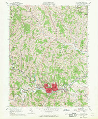 Waynesburg Pennsylvania Historical topographic map, 1:24000 scale, 7.5 X 7.5 Minute, Year 1961