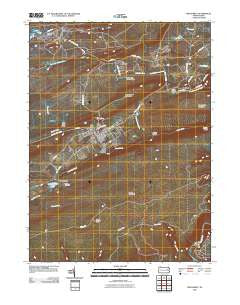 Weatherly Pennsylvania Historical topographic map, 1:24000 scale, 7.5 X 7.5 Minute, Year 2010