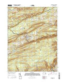 Weatherly Pennsylvania Current topographic map, 1:24000 scale, 7.5 X 7.5 Minute, Year 2016