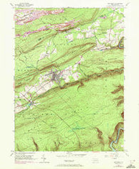 Weatherly Pennsylvania Historical topographic map, 1:24000 scale, 7.5 X 7.5 Minute, Year 1948