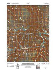 Weedville Pennsylvania Historical topographic map, 1:24000 scale, 7.5 X 7.5 Minute, Year 2010