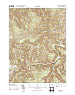 Weedville Pennsylvania Historical topographic map, 1:24000 scale, 7.5 X 7.5 Minute, Year 2013