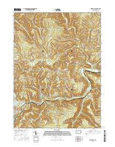 Weedville Pennsylvania Current topographic map, 1:24000 scale, 7.5 X 7.5 Minute, Year 2016