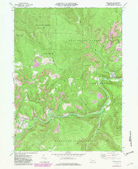 Weedville Pennsylvania Historical topographic map, 1:24000 scale, 7.5 X 7.5 Minute, Year 1970