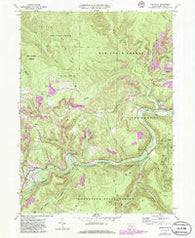Weedville Pennsylvania Historical topographic map, 1:24000 scale, 7.5 X 7.5 Minute, Year 1970