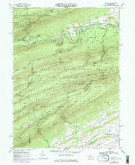 Weikert Pennsylvania Historical topographic map, 1:24000 scale, 7.5 X 7.5 Minute, Year 1968