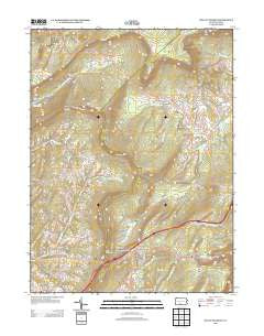 Wells Tannery Pennsylvania Historical topographic map, 1:24000 scale, 7.5 X 7.5 Minute, Year 2013