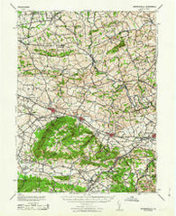 Wernersville Pennsylvania Historical topographic map, 1:62500 scale, 15 X 15 Minute, Year 1963