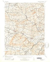 Wernersville Pennsylvania Historical topographic map, 1:62500 scale, 15 X 15 Minute, Year 1943