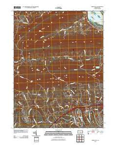 Wertzville Pennsylvania Historical topographic map, 1:24000 scale, 7.5 X 7.5 Minute, Year 2010