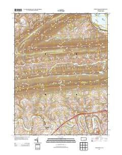 Wertzville Pennsylvania Historical topographic map, 1:24000 scale, 7.5 X 7.5 Minute, Year 2013
