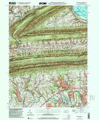 Wertzville Pennsylvania Historical topographic map, 1:24000 scale, 7.5 X 7.5 Minute, Year 1999