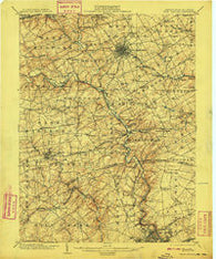 West Chester Pennsylvania Historical topographic map, 1:62500 scale, 15 X 15 Minute, Year 1904