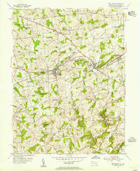 West Grove Pennsylvania Historical topographic map, 1:24000 scale, 7.5 X 7.5 Minute, Year 1953