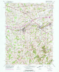 West Grove Pennsylvania Historical topographic map, 1:24000 scale, 7.5 X 7.5 Minute, Year 1953