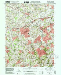 West Grove Pennsylvania Historical topographic map, 1:24000 scale, 7.5 X 7.5 Minute, Year 1999