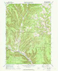 West Pike Pennsylvania Historical topographic map, 1:24000 scale, 7.5 X 7.5 Minute, Year 1969