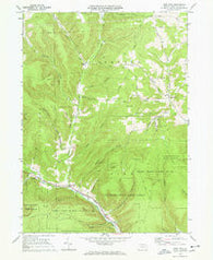 West Pike Pennsylvania Historical topographic map, 1:24000 scale, 7.5 X 7.5 Minute, Year 1969