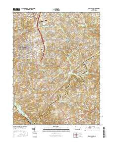 West Chester Pennsylvania Current topographic map, 1:24000 scale, 7.5 X 7.5 Minute, Year 2016