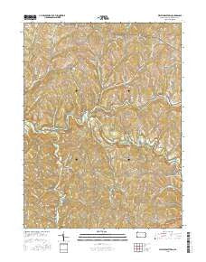 West Middletown Pennsylvania Current topographic map, 1:24000 scale, 7.5 X 7.5 Minute, Year 2016