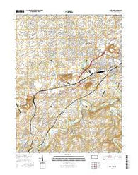 West York Pennsylvania Current topographic map, 1:24000 scale, 7.5 X 7.5 Minute, Year 2016