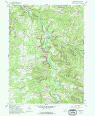 Westover Pennsylvania Historical topographic map, 1:24000 scale, 7.5 X 7.5 Minute, Year 1959