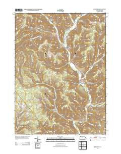 Wharton Pennsylvania Historical topographic map, 1:24000 scale, 7.5 X 7.5 Minute, Year 2013