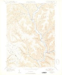 Wharton Pennsylvania Historical topographic map, 1:24000 scale, 7.5 X 7.5 Minute, Year 1950