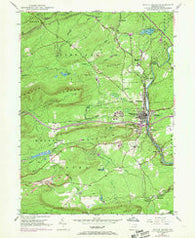 White Haven Pennsylvania Historical topographic map, 1:24000 scale, 7.5 X 7.5 Minute, Year 1947