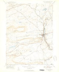 White Haven Pennsylvania Historical topographic map, 1:24000 scale, 7.5 X 7.5 Minute, Year 1950