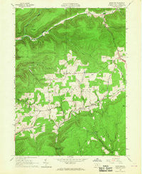 White Pine Pennsylvania Historical topographic map, 1:24000 scale, 7.5 X 7.5 Minute, Year 1965