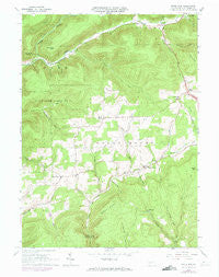 White Pine Pennsylvania Historical topographic map, 1:24000 scale, 7.5 X 7.5 Minute, Year 1965