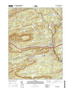 White Haven Pennsylvania Current topographic map, 1:24000 scale, 7.5 X 7.5 Minute, Year 2016