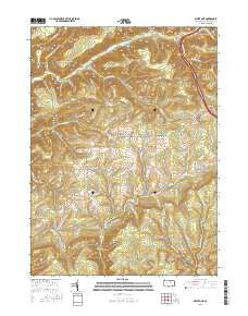 White Pine Pennsylvania Current topographic map, 1:24000 scale, 7.5 X 7.5 Minute, Year 2016