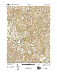 Whitesburg Pennsylvania Historical topographic map, 1:24000 scale, 7.5 X 7.5 Minute, Year 2013