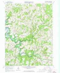 Whitesburg Pennsylvania Historical topographic map, 1:24000 scale, 7.5 X 7.5 Minute, Year 1964