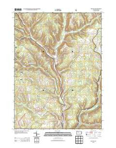 Wilcox Pennsylvania Historical topographic map, 1:24000 scale, 7.5 X 7.5 Minute, Year 2013