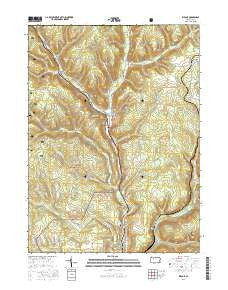 Wilcox Pennsylvania Current topographic map, 1:24000 scale, 7.5 X 7.5 Minute, Year 2016