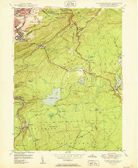 Wilkes-Barre East Pennsylvania Historical topographic map, 1:24000 scale, 7.5 X 7.5 Minute, Year 1950