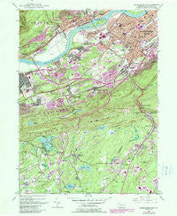 Wilkes-Barre West Pennsylvania Historical topographic map, 1:24000 scale, 7.5 X 7.5 Minute, Year 1947