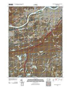 Wilkes-Barre West Pennsylvania Historical topographic map, 1:24000 scale, 7.5 X 7.5 Minute, Year 2010