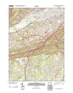 Wilkes-Barre West Pennsylvania Historical topographic map, 1:24000 scale, 7.5 X 7.5 Minute, Year 2013