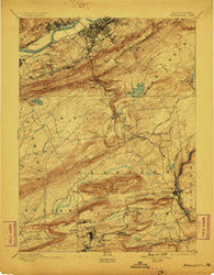 Wilkesbarre Pennsylvania Historical topographic map, 1:62500 scale, 15 X 15 Minute, Year 1894