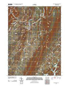 Williamsburg Pennsylvania Historical topographic map, 1:24000 scale, 7.5 X 7.5 Minute, Year 2010