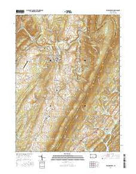 Williamsburg Pennsylvania Current topographic map, 1:24000 scale, 7.5 X 7.5 Minute, Year 2016